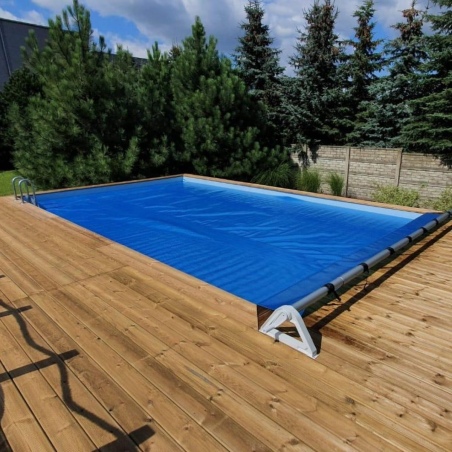 Sommerabdeckung aus Luftpolsterfolie 2.96 x 2.96 m für Pool BAS7301