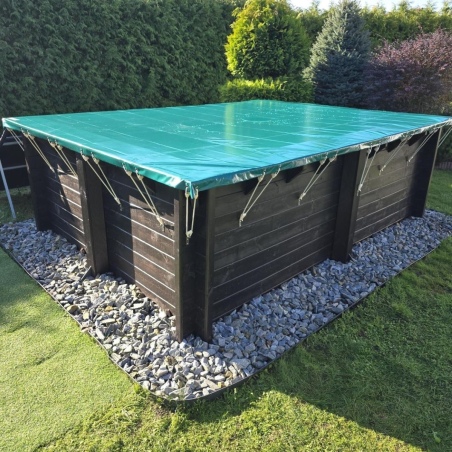 Winterabdeckung  5.95 x 3.65 m für Pool BAS7304