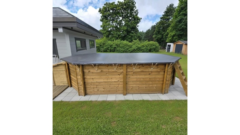Winterabdeckung  6.26 x 3.01 m für Pool BAS7307