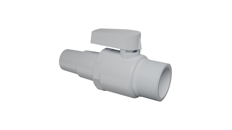1-Wege-Kugelventil für Pool Ø38 mm