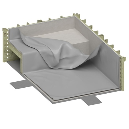 Liner 0.75 mm, grau, für Pool NEMO mit Strandbereich BAS7304