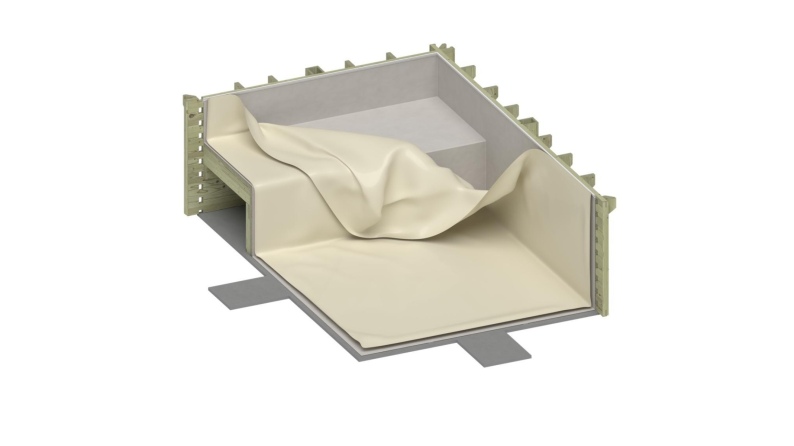 Liner 0.75 mm, sandfarben, für Pool AQUA mit Strandbereich BAS7307