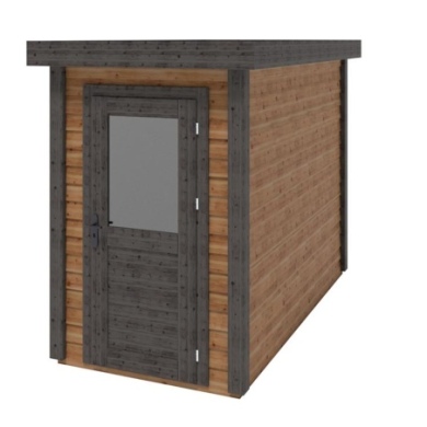 Gartenhaus, Gerätehaus Mira 1.59x3.09m - 4.91m2 - 28mm - Imprägniert