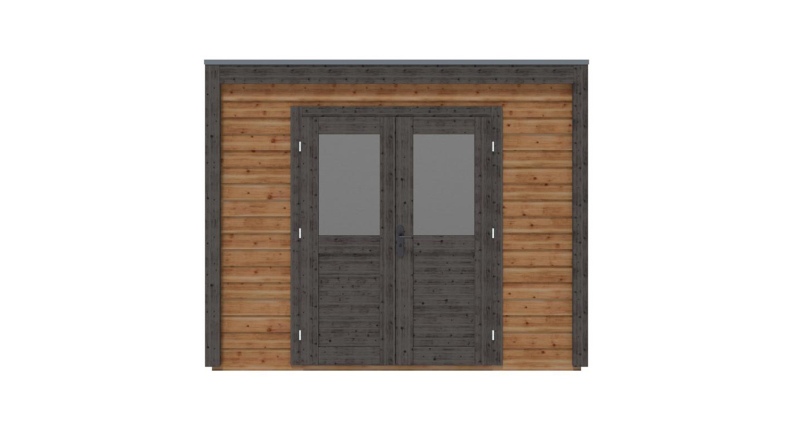 Gartenhaus, Gerätehaus Sora 3.09x3.09m - 9.55m2 - 28mm - Imprägniert