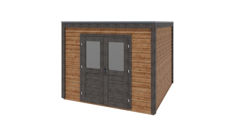 Gartenhaus, Gerätehaus Sora 3.09x3.09m - 9.55m2 - 28mm - Imprägniert