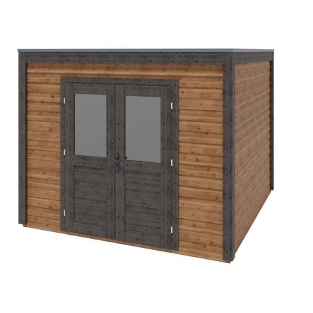 Gartenhaus, Gerätehaus Sora 3.09x3.09m - 9.55m2 - 28mm - Imprägniert