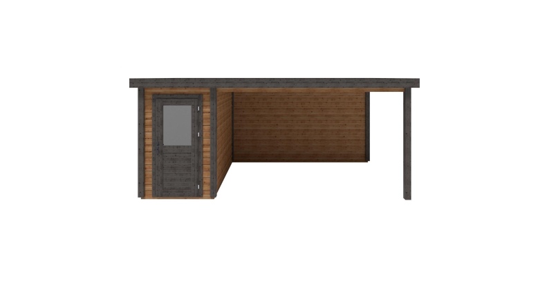 Gartenhaus, Gerätehaus Mira 5.56x3.09m - 17.18m2 - 28mm - Imprägniert