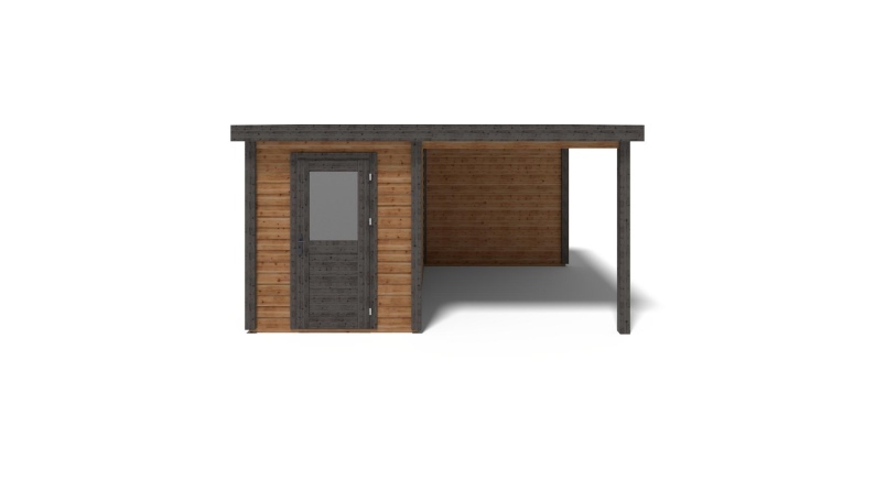 Gartenhaus, Gerätehaus Vala 4.56x3.09m - 14.09m2 - 28mm - Imprägniert