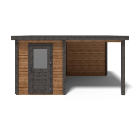 Gartenhaus, Gerätehaus Vala 4.56x3.09m - 14.09m2 - 28mm - Imprägniert