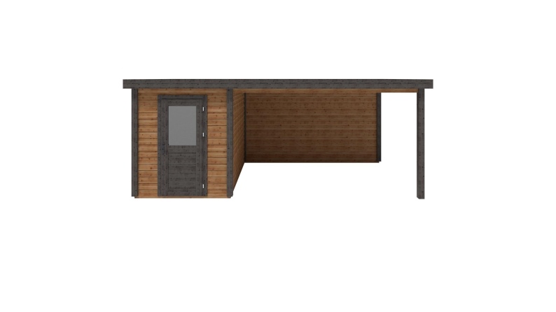 Gartenhaus, Gerätehaus Vala 6.06x3.09m - 18.72m2 - 28mm - Imprägniert