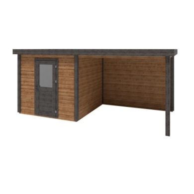 Gartenhaus, Gerätehaus Rava 5.56x2.59m - 14.4m2 - 28mm - Imprägniert