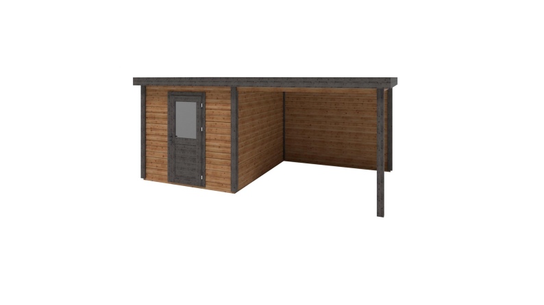 Gartenhaus, Gerätehaus Rava 5.56x3.09m - 17.18m2 - 28mm - Imprägniert