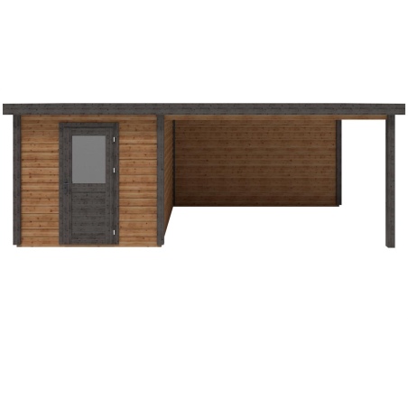 Gartenhaus, Gerätehaus Rava 6.56x3.09m - 20.27m2 - 28mm - Imprägniert