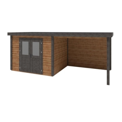 Gartenhaus, Gerätehaus Aura 6.06x2.59m - 15.69m2 - 28mm - Imprägniert