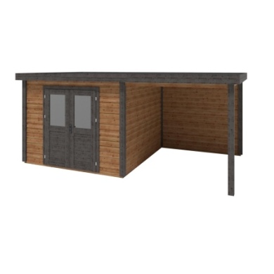 Gartenhaus, Gerätehaus Aura 5.56x3.09m - 17.18m2 - 28mm - Imprägniert