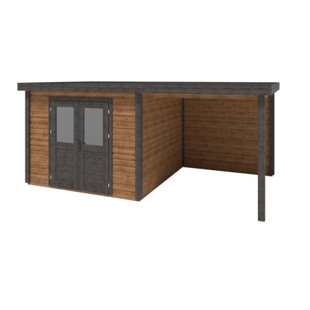 Gartenhaus, Gerätehaus Aura 5.56x3.09m - 17.18m2 - 28mm - Imprägniert