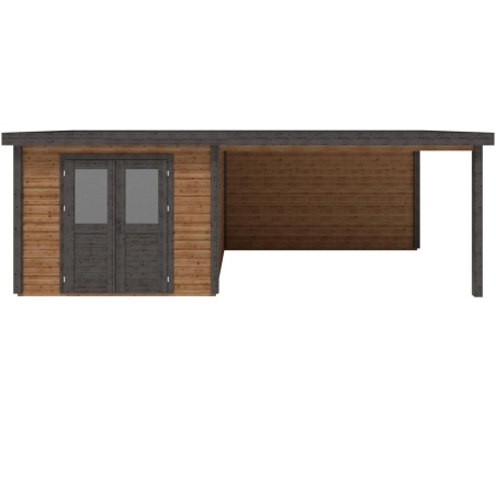 Gartenhaus, Gerätehaus Aura 7.06x3.09m - 21.81m2 - 28mm - Imprägniert