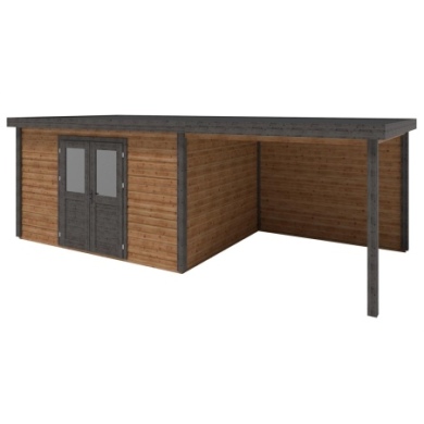 Gartenhaus, Gerätehaus Freya 6.56x3.09m - 20.27m2 - 28mm - Imprägniert