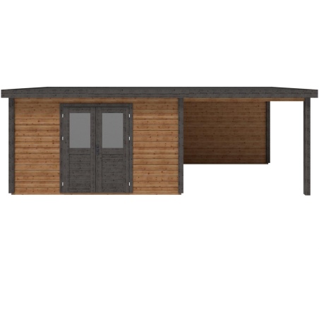 Gartenhaus, Gerätehaus Freya 6.56x3.09m - 20.27m2 - 28mm - Imprägniert