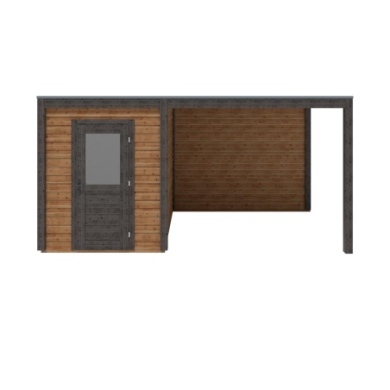 Gartenhaus, Gerätehaus Luma 5.06x2.59m - 13.11m2 - 28mm - Imprägniert