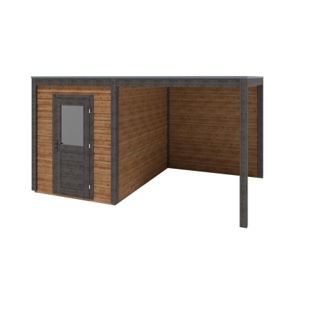 Gartenhaus, Gerätehaus Luma 4.56x3.09m - 14.09m2 - 28mm - Imprägniert