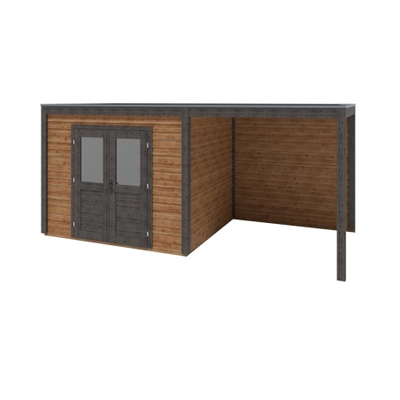 Gartenhaus, Gerätehaus Sora 5.56x2.59m - 14.4m2 - 28mm - Imprägniert