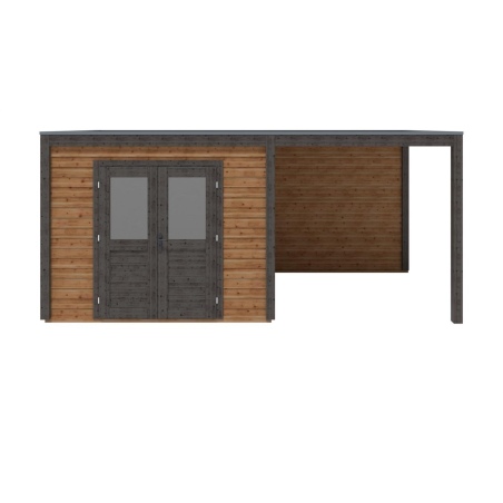 Gartenhaus, Gerätehaus Sora 5.56x2.59m - 14.4m2 - 28mm - Imprägniert