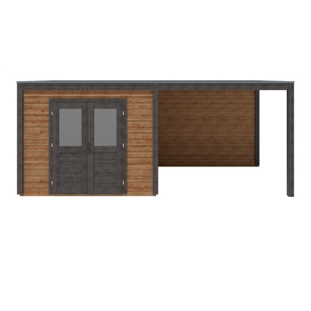 Gartenhaus, Gerätehaus Sora 6.06x2.59m - 15.7m2 - 28mm - Imprägniert