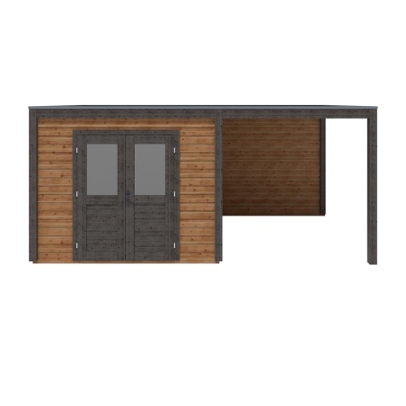 Gartenhaus, Gerätehaus Sora 5.56x3.09m - 17.18m2 - 28mm - Imprägniert