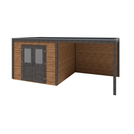 Gartenhaus, Gerätehaus Sora 6.06x3.09m - 18.73m2 - 28mm - Imprägniert