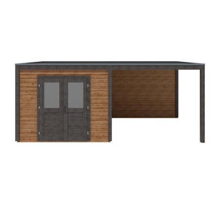 Gartenhaus, Gerätehaus Sora 6.06x3.09m - 18.73m2 - 28mm - Imprägniert