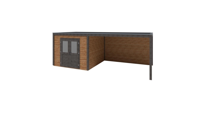 Gartenhaus, Gerätehaus Sora 7.06x3.09m - 21.82m2 - 28mm - Imprägniert