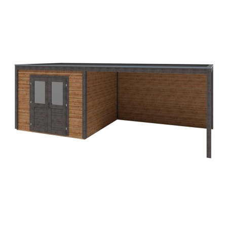 Gartenhaus, Gerätehaus Sora 7.06x3.09m - 21.82m2 - 28mm - Imprägniert