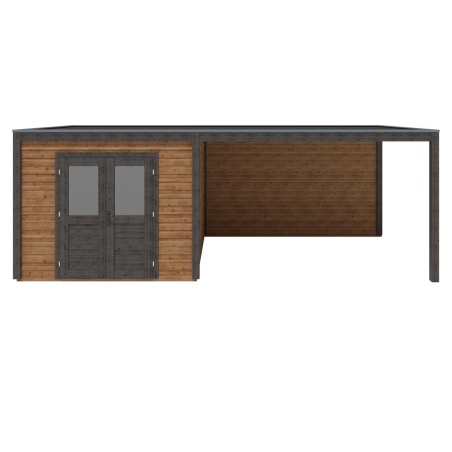 Gartenhaus, Gerätehaus Sora 7.06x3.09m - 21.82m2 - 28mm - Imprägniert