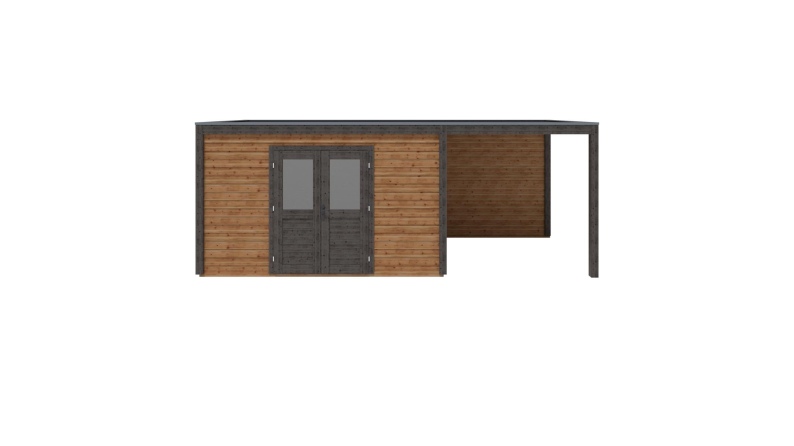 Gartenhaus, Gerätehaus Nova 6.56x2.59m - 16.99m2 - 28mm - Imprägniert