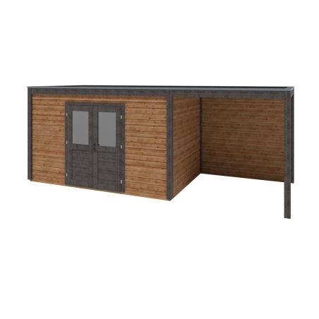 Gartenhaus, Gerätehaus Nova 6.56x2.59m - 16.99m2 - 28mm - Imprägniert