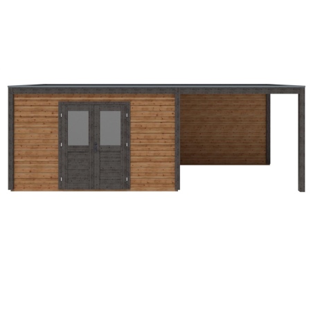 Gartenhaus, Gerätehaus Nova 7.06x2.59m - 18.29m2 - 28mm - Imprägniert