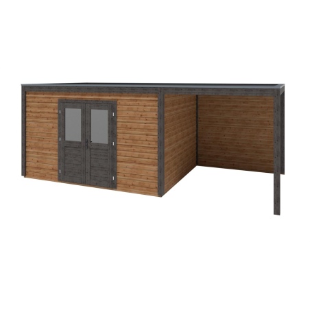 Gartenhaus, Gerätehaus Nova 6.56x3.09m - 20.27m2 - 28mm - Imprägniert