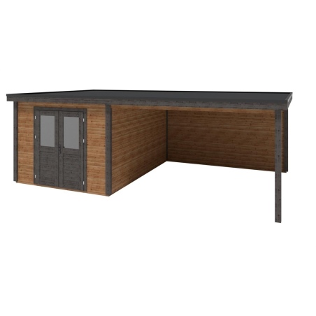 Gartenhaus, Gerätehaus Aura 7.06x4.09m - 28.87m2 - 28mm - Imprägniert