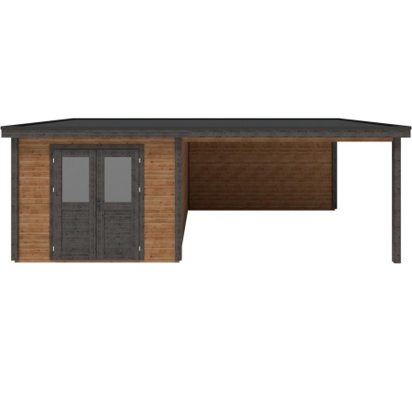 Gartenhaus, Gerätehaus Aura 7.06x4.09m - 28.87m2 - 28mm - Imprägniert