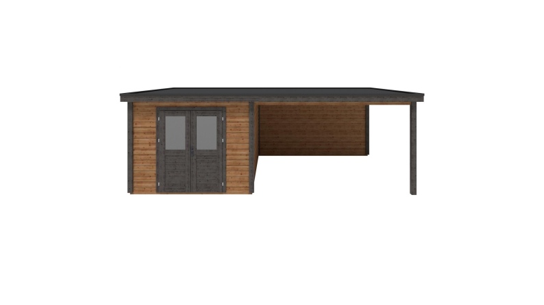 Gartenhaus, Gerätehaus Aura 7.06x4.09m - 28.87m2 - 28mm - Imprägniert