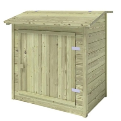 Holzschrank für Poolfilteranlage 1.2 x 0.84 – H.1.16 m. Imprägniert