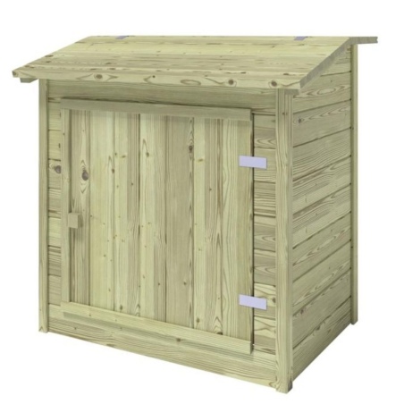 Holzschrank für Poolfilteranlage 1.2 x 0.84 – H.1.16 m. Imprägniert