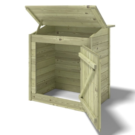 Holzschrank für Poolfilteranlage 1.2 x 0.84 – H.1.16 m. Imprägniert