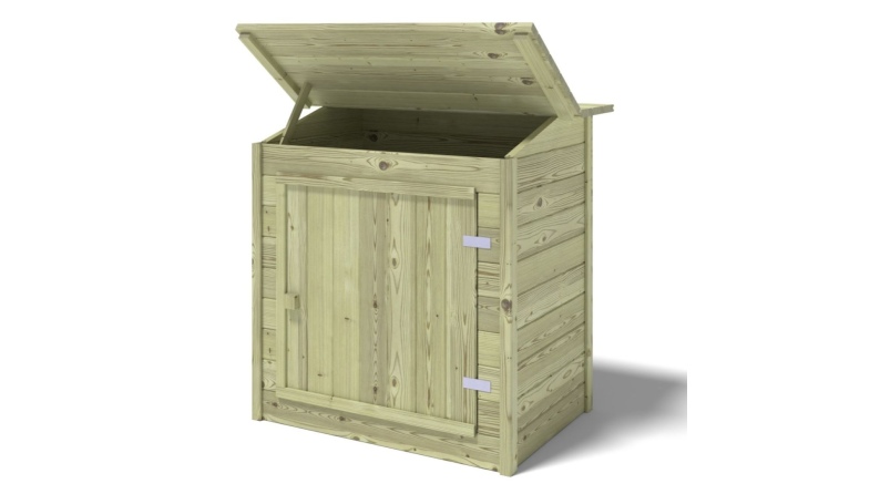 Holzschrank für Poolfilteranlage 1.2 x 0.84 – H.1.16 m. Imprägniert