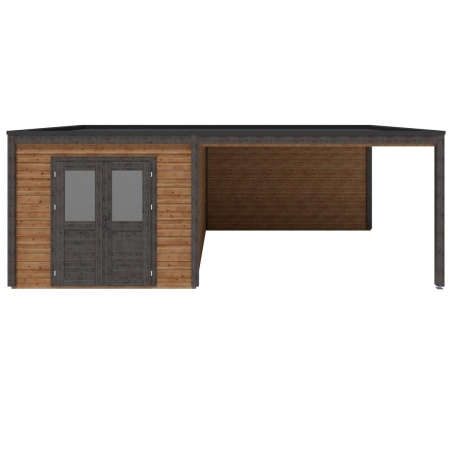 Gartenhaus, Gerätehaus Sora 7.06x4.09m - 28.87m2 - 28mm - Imprägniert