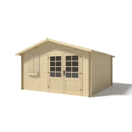 Gartenhaus, Gerätehaus 16m2 - 4x4m - 28mm