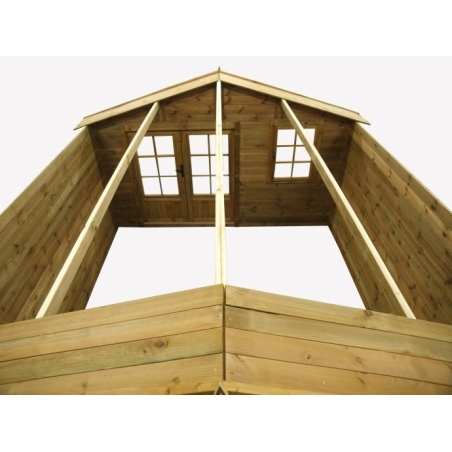Gartenhaus, Gerätehaus 16m2 - 4x4m - 28mm