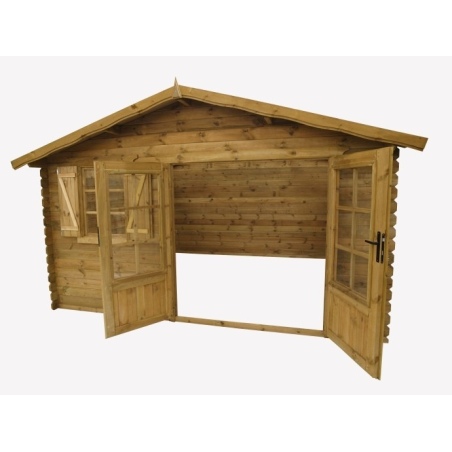 Gartenhaus, Gerätehaus 16m2 - 4x4m - 28mm