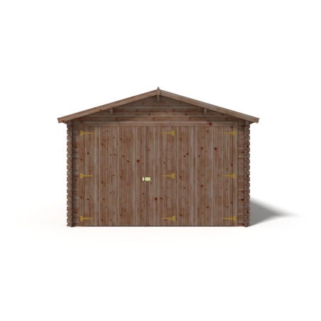 Autogarage aus Holz - 21m2 - 3.5x6m - 28mm - Imprägniert